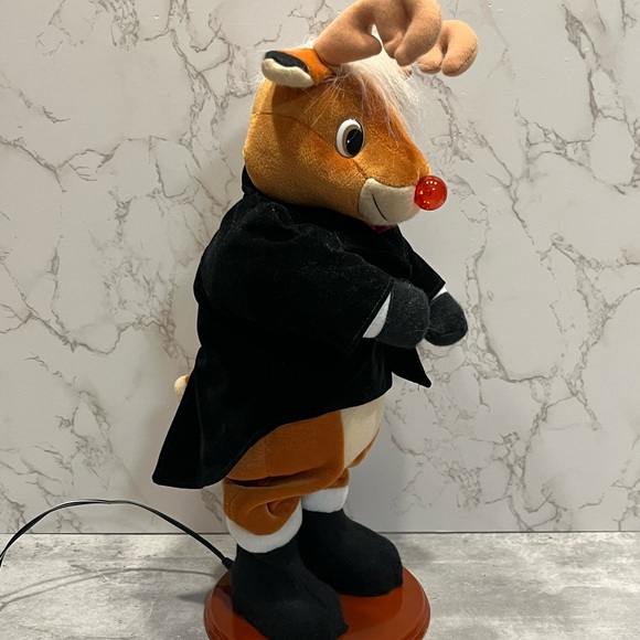 1977 Lighted Motionette Rudolph The Red Nosed Reindeer Dancing Musical RARE +Box - Picture 8 of 16